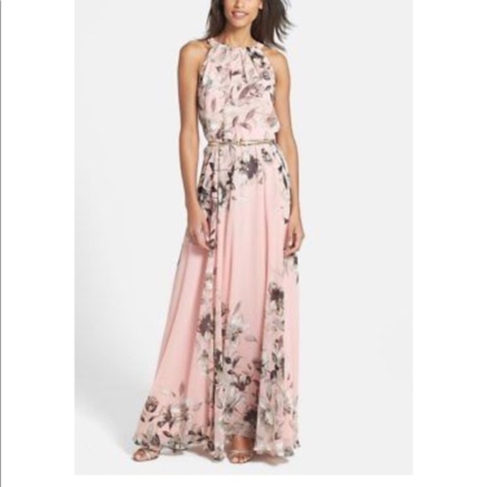 Eliza J Women's Sleeveless Fit & Flare Maxi Dress